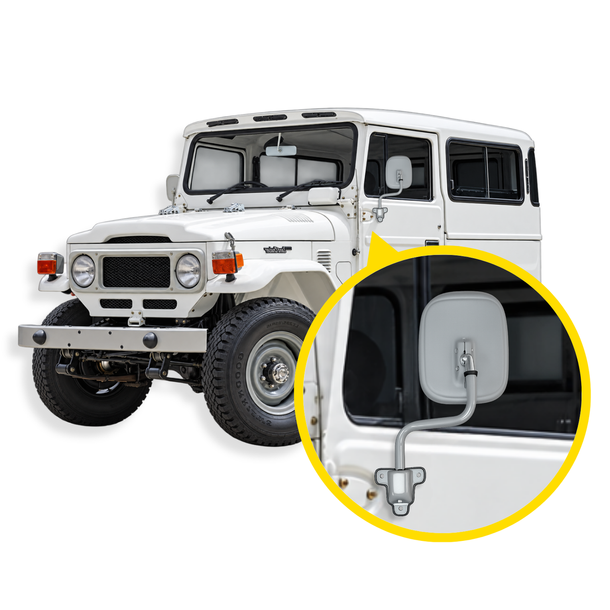 Espejo Plástico Campero Toyota