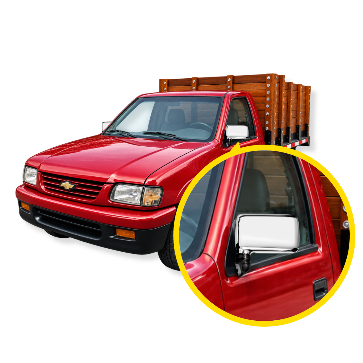 Espejo Cromado Chevrolet LUV 1600/2000