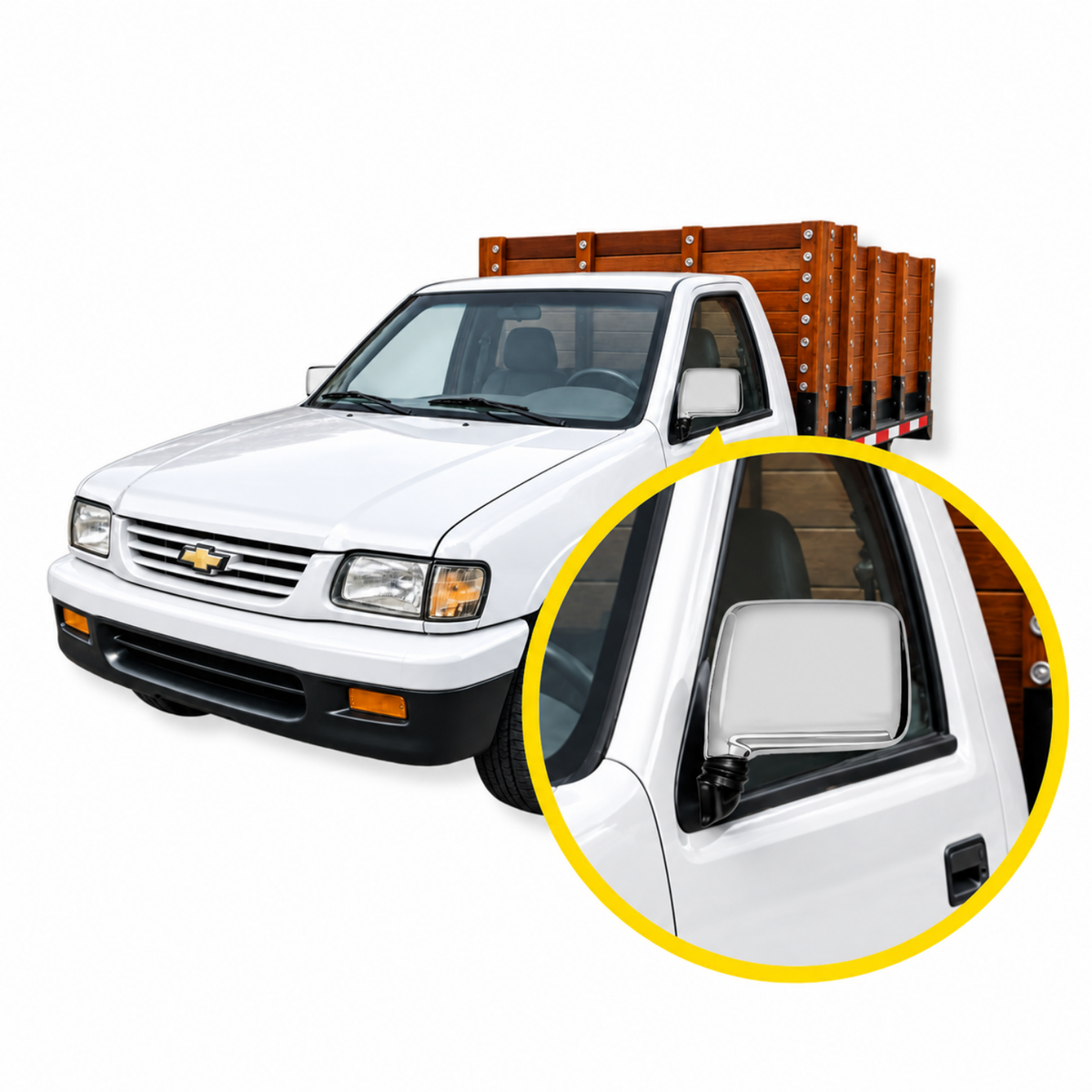 Espejo Cromado Chevrolet LUV 2300