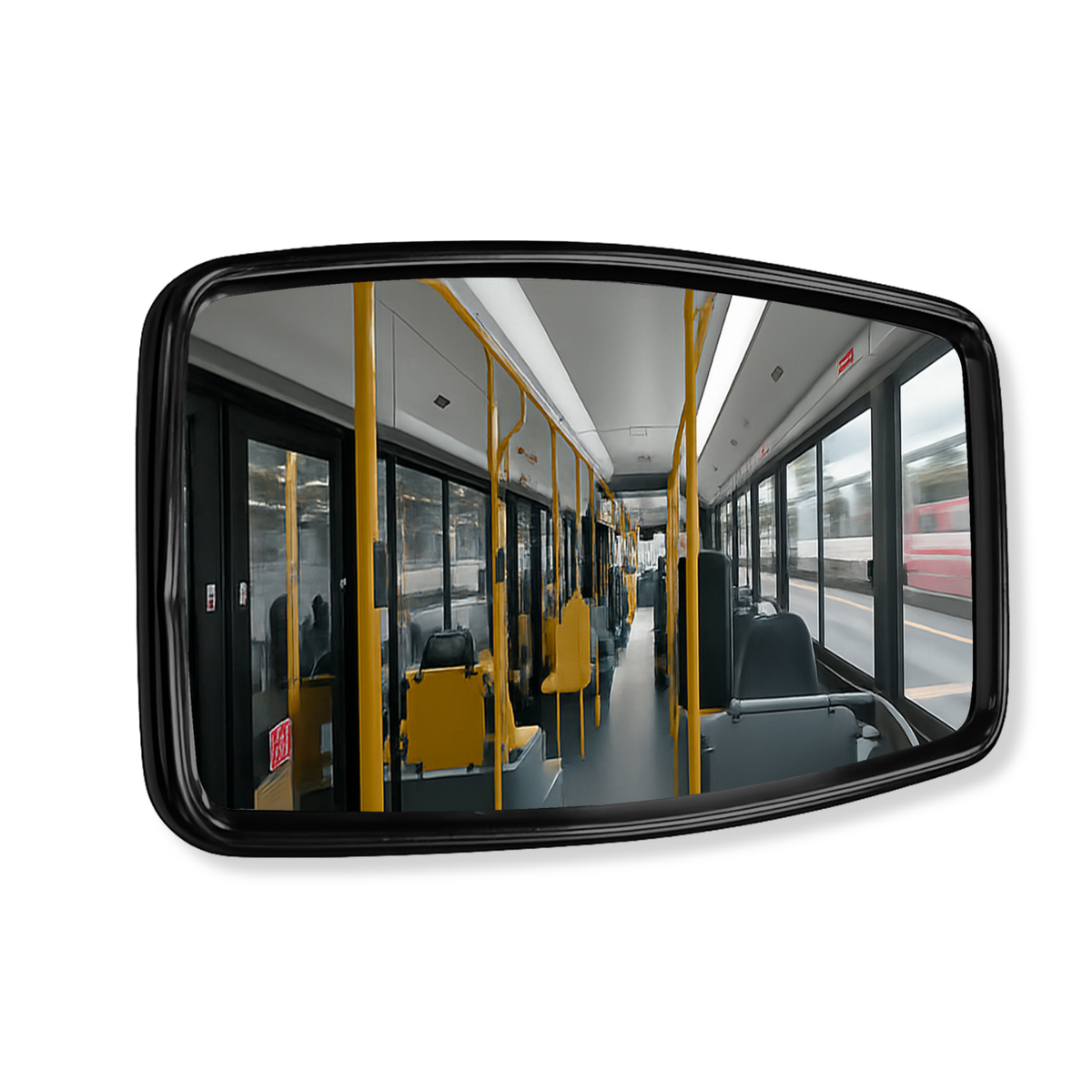 Retrovisor Plástico Luna Plana Soporte Metálico