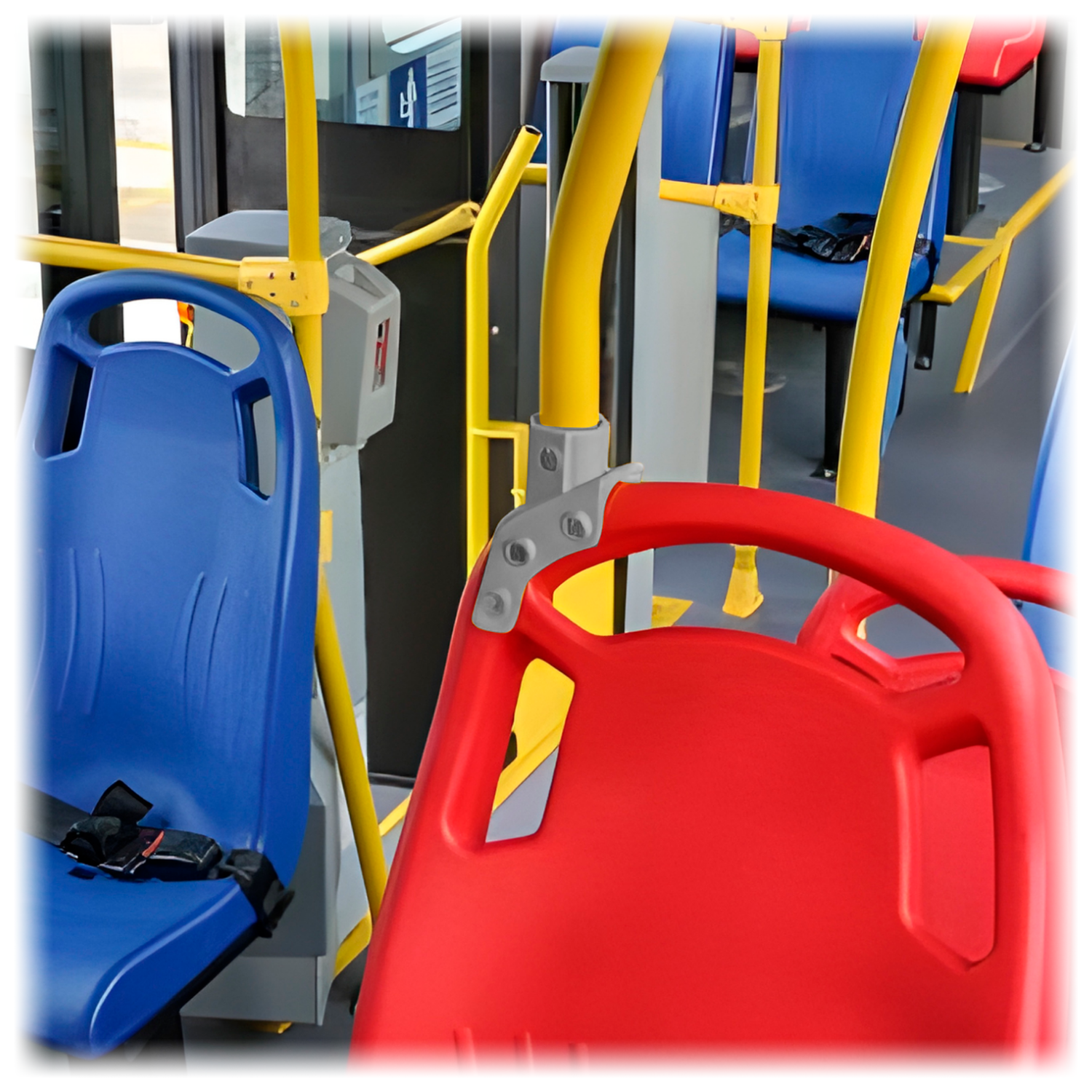 Soporte Plástico Asiento/Pasamanos