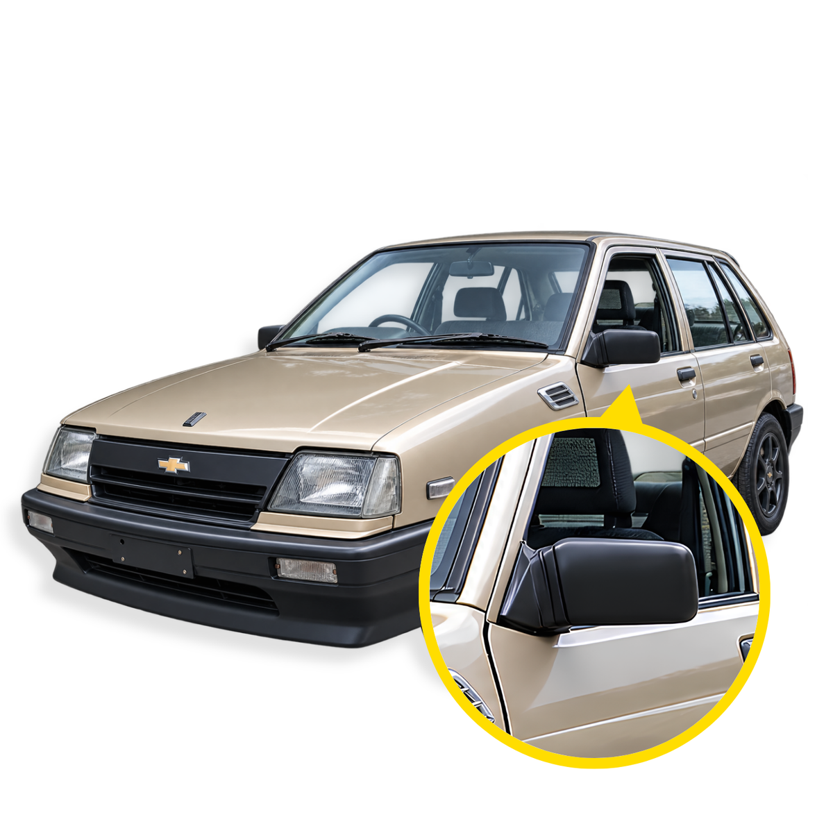 Espejo Plástico Chevrolet Sprint