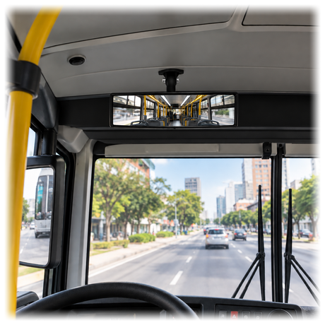 Retrovisor Panorámico Soporte Plástico Corto