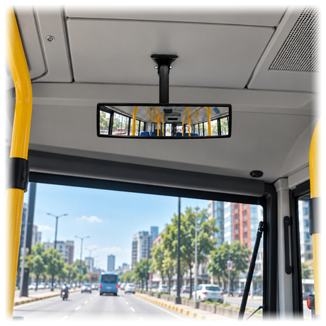 Retrovisor Panorámico Soporte Plástico Largo