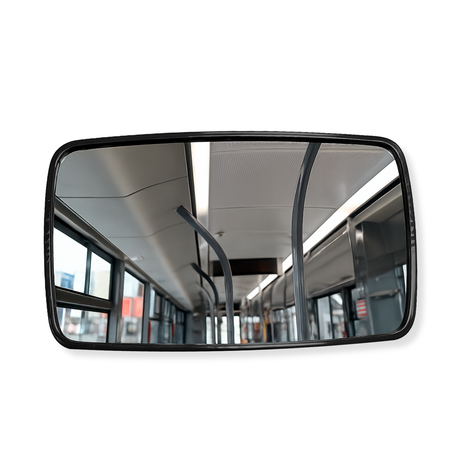Retrovisor Plástico Luna Plana Soporte Metálico