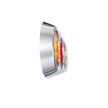 Lámpara LED Triple Base Alta Cromada