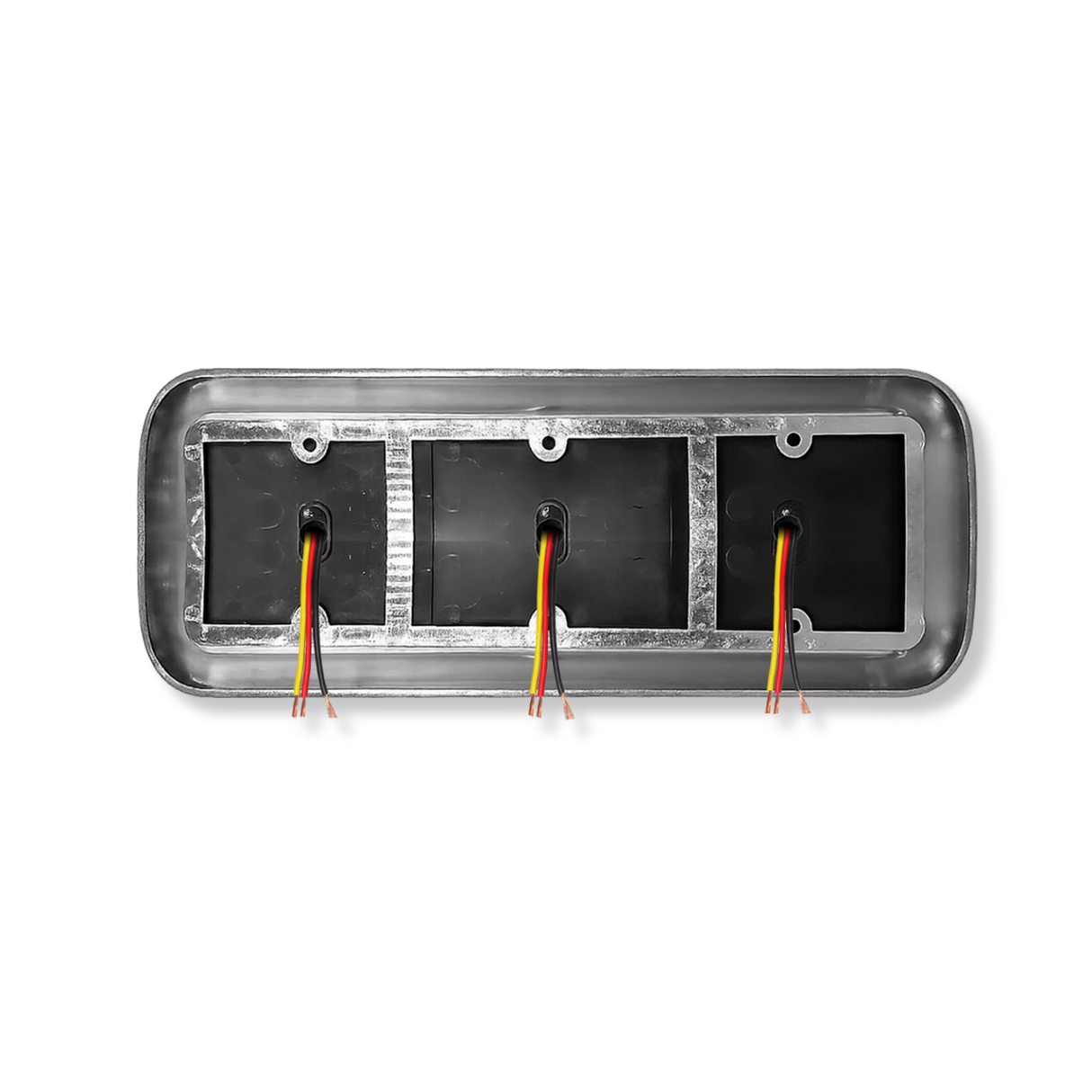 Lámpara LED Triple Base Alta Cromada