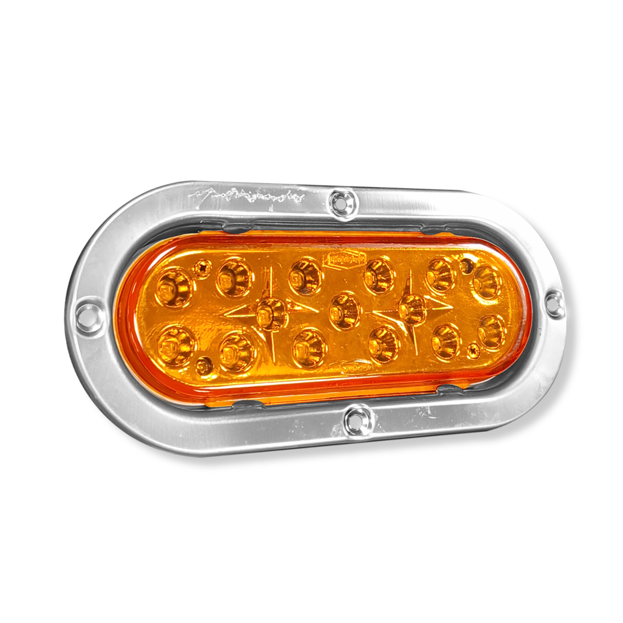 Lámpara LED Ovalada Aro en Acero Inoxidable