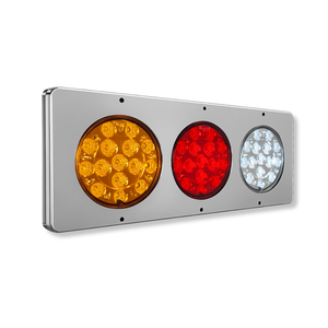 Lámpara LED Triple Base Cromada