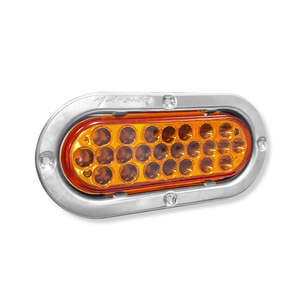 Lámpara LED Ovalada Aro en Acero Inoxidable