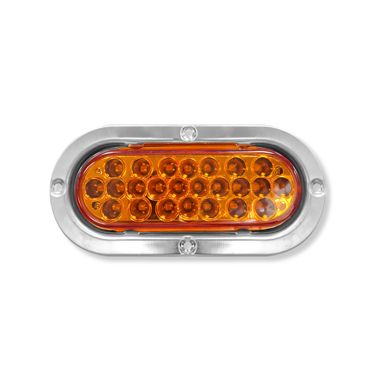 Lámpara LED Ovalada Aro en Acero Inoxidable