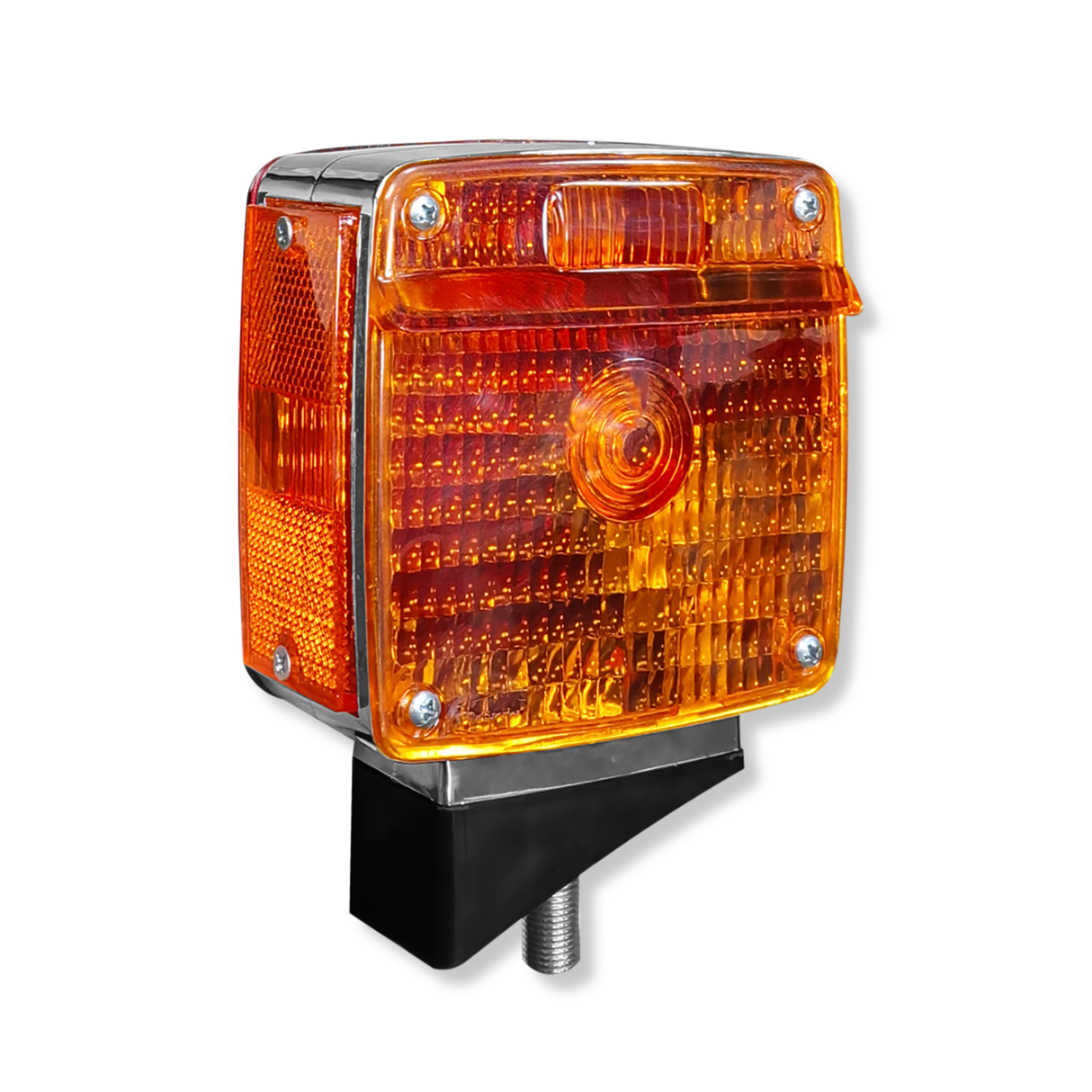Lámpara Semáforo Cromado Ford Soporte Plano/Curvo