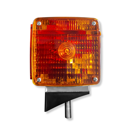 Lámpara Semáforo Cromado Ford Soporte Plano/Curvo