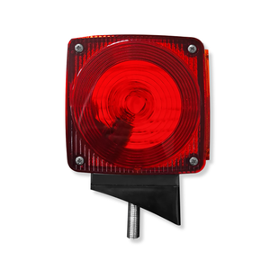 Lámpara Semáforo Negro Ford Soporte Plano/Curvo