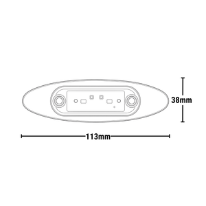 Lámpara LED Lateral Base Cromada