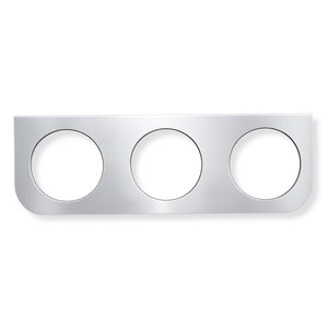 Soporte Lateral Triple en Acero Inoxidable para Lámparas 4´´