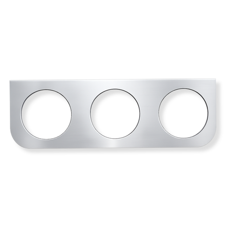 Soporte Lateral Triple en Acero Inoxidable para Lámparas 4´´