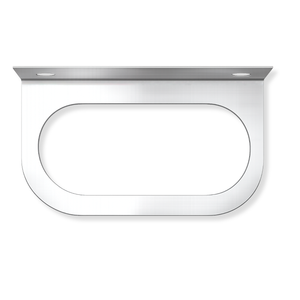 Soporte Lateral en Acero Inoxidable para Lámpara Ovalada 6´´