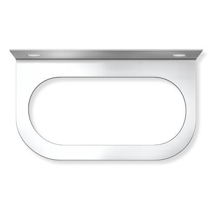 Soporte Lateral en Acero Inoxidable para Lámpara Ovalada 6´´