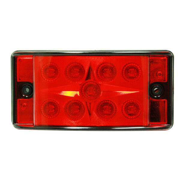 Lampara lateral led roja universal multivoltaje