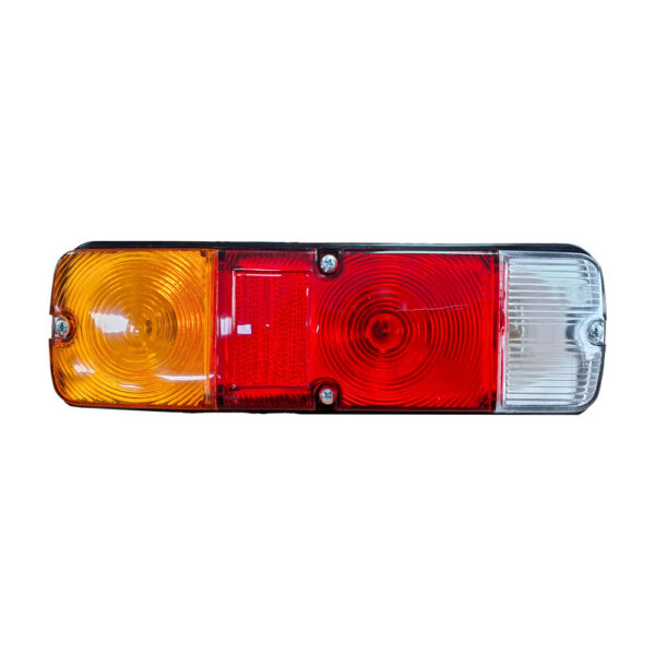 Lampara stop triple metálica ámbar/roja/cristal para camionetas de estacas Toyota/Mazda