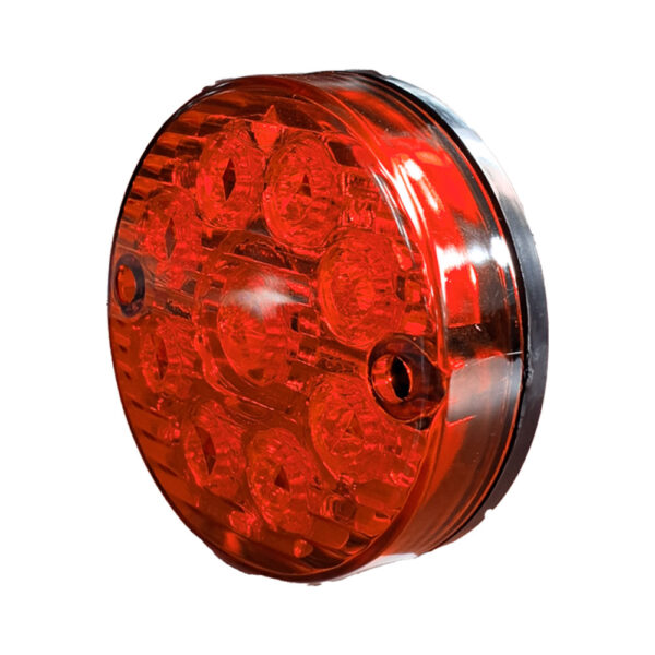 Lampara led roja de 95mm plana 3 pines multivoltaje