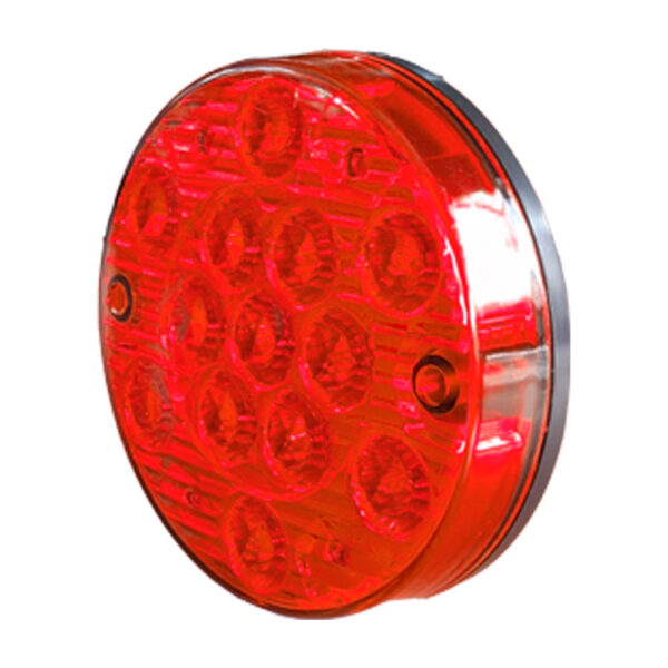 Lampara led roja de 120mm plana 3 pines multivoltaje.