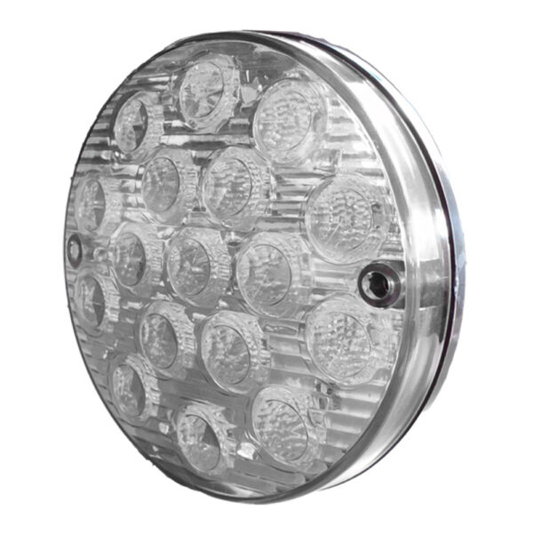 Lampara led cristal de 155mm plana 3 pines multivoltaje