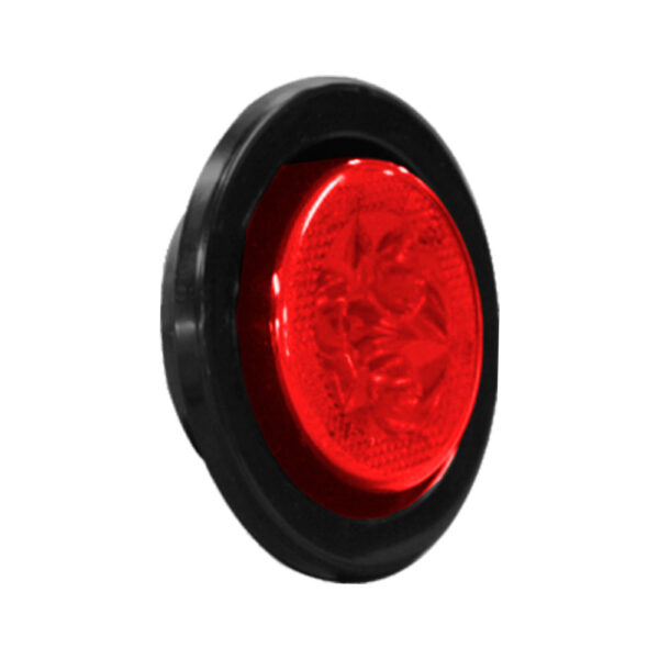 Lampara led roja de 2.1/2"encauchada multivoltaje