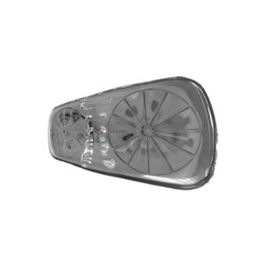 Lampara led lateral cristal de sobreponer